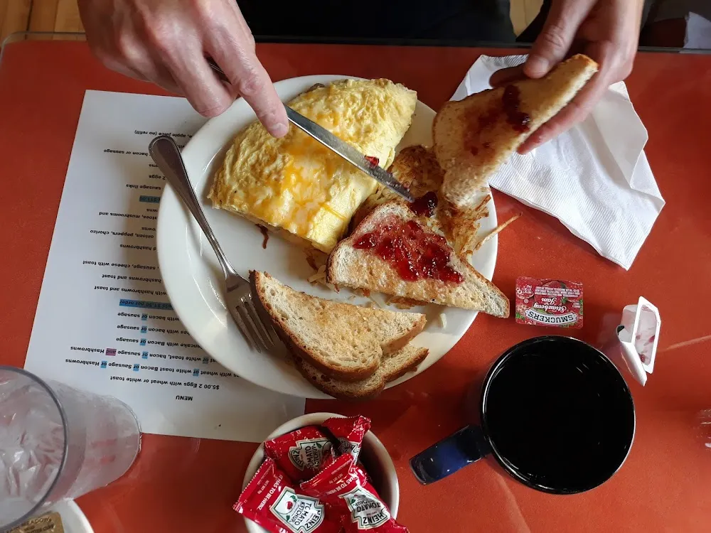 Call It the Trash Can Omelet Hashbrowns Toast
